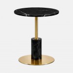 MIRNA side table black marquina marble �40cm