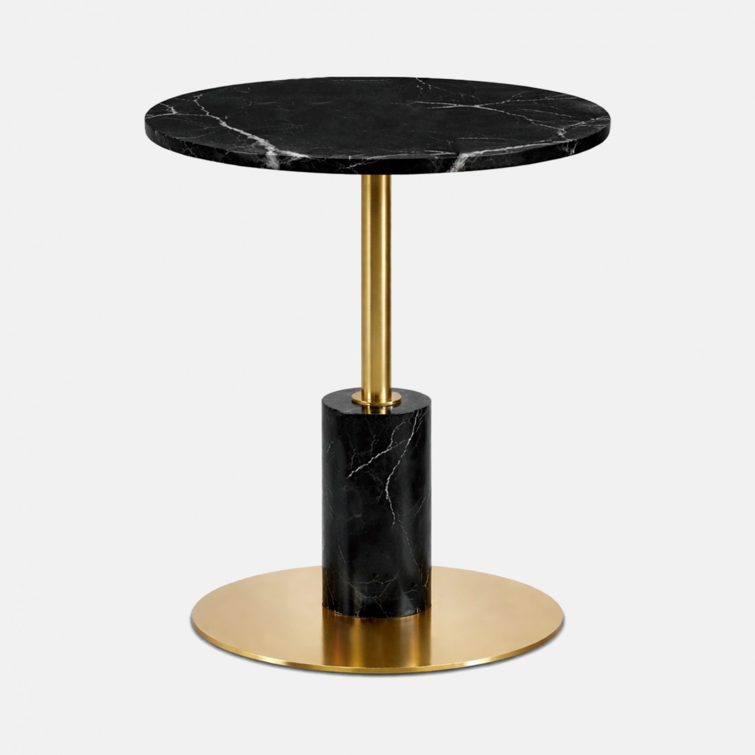 MIRNA side table black marquina marble �40cm