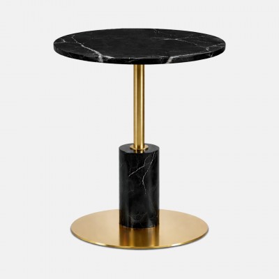 MIRNA side table black marquina marble �40cm