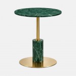 MIRNA side table green crystal marble �40cm