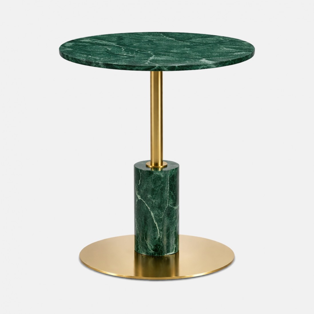 MIRNA side table green crystal marble �40cm