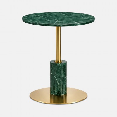 MIRNA side table green crystal marble �40cm