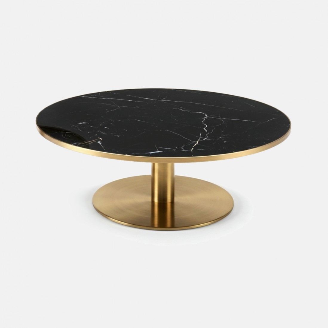 SAVA black porcelain coffee table �90cm