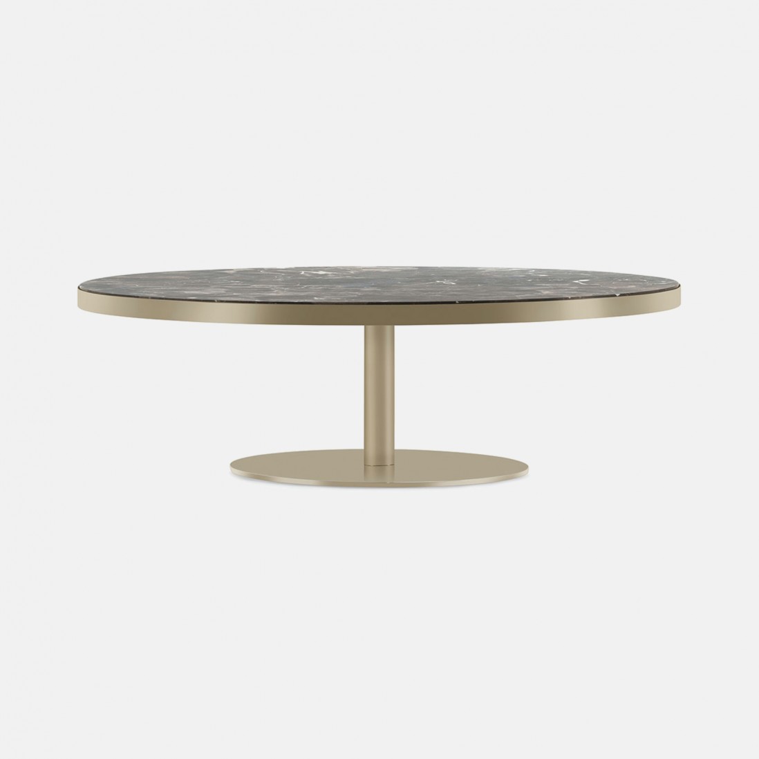 SAVA black porcelain coffee table �90cm