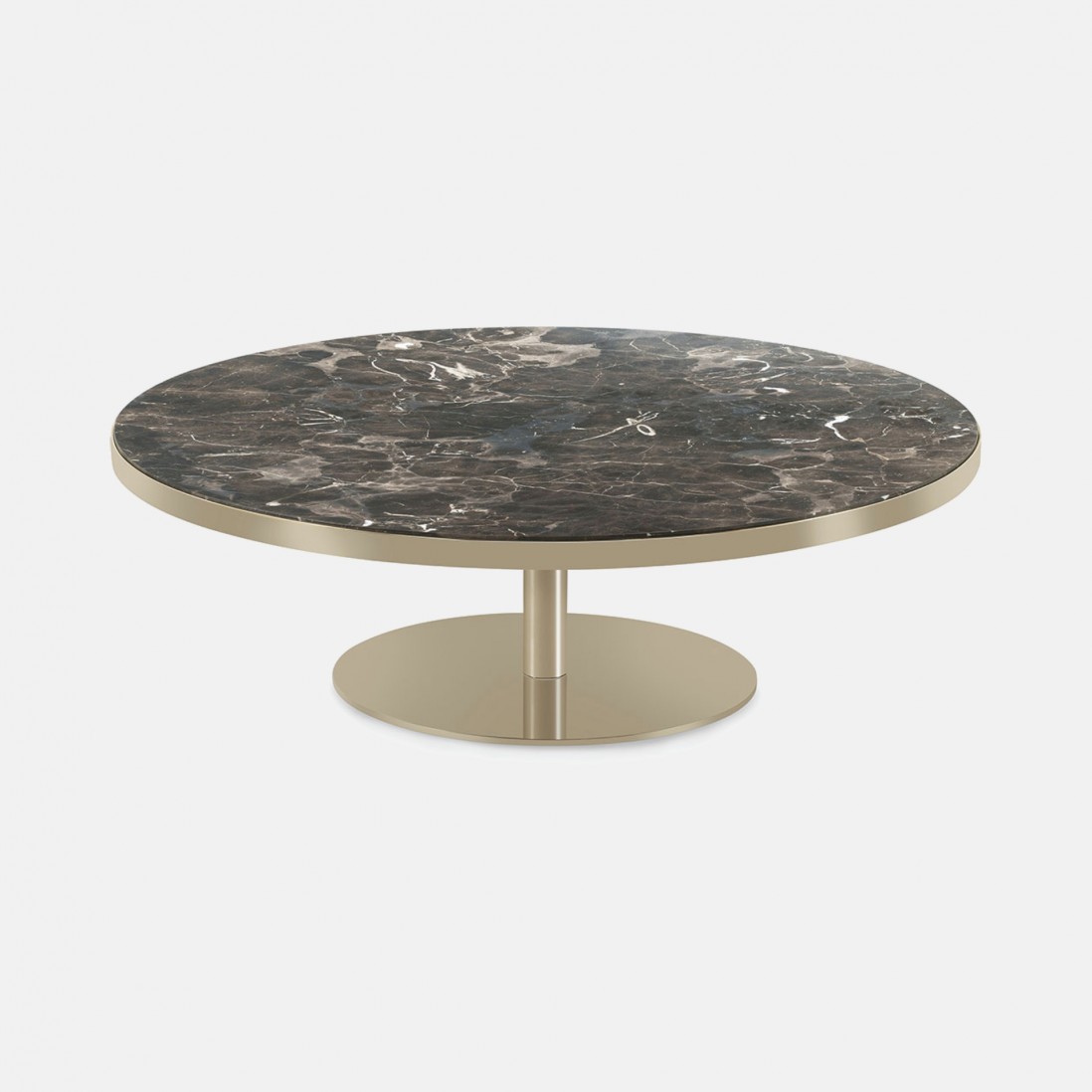 SAVA black porcelain coffee table �90cm