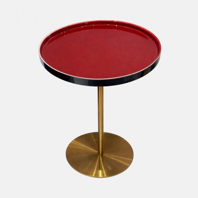 VUKA side table red and blue ceramic Ø45cm VUKA side table red and blue ceramic Ø45cm