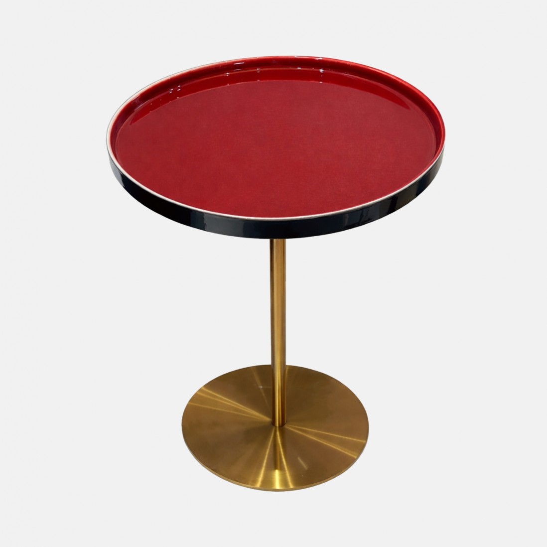 VUKA side table red and blue ceramic �45cm