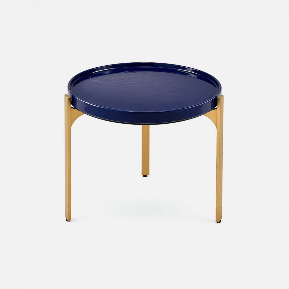 KORANA blue ceramic side table �60cm