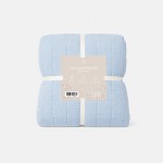 PRADO double bedspread plain light blue