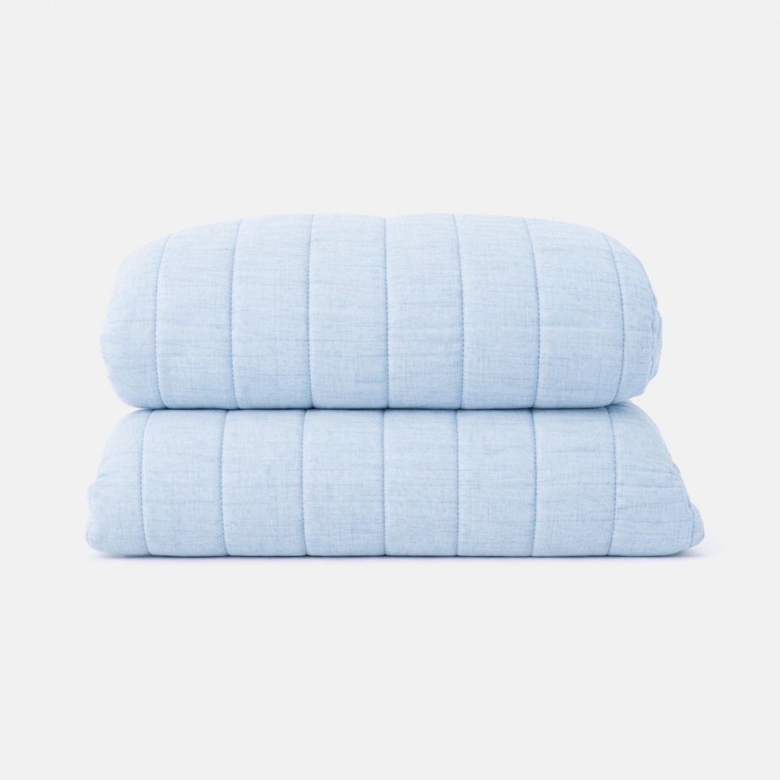 PRADO double bedspread plain light blue