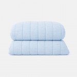 PRADO double bedspread plain light blue