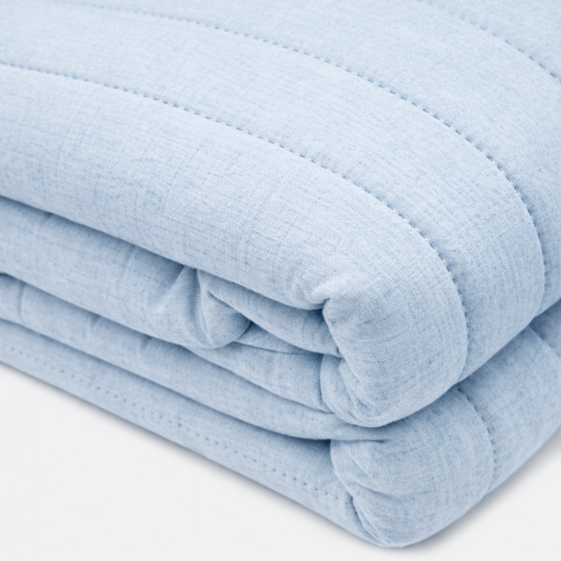 PRADO double bedspread plain light blue