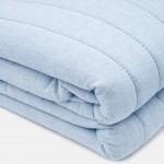 PRADO double bedspread plain light blue