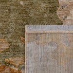 Odense 7748/192 abstract rug in beige brown and blue brown and blue