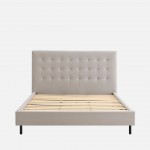 Cama Doble con Base de Colch�n 160x200 cm Tormes Beige
