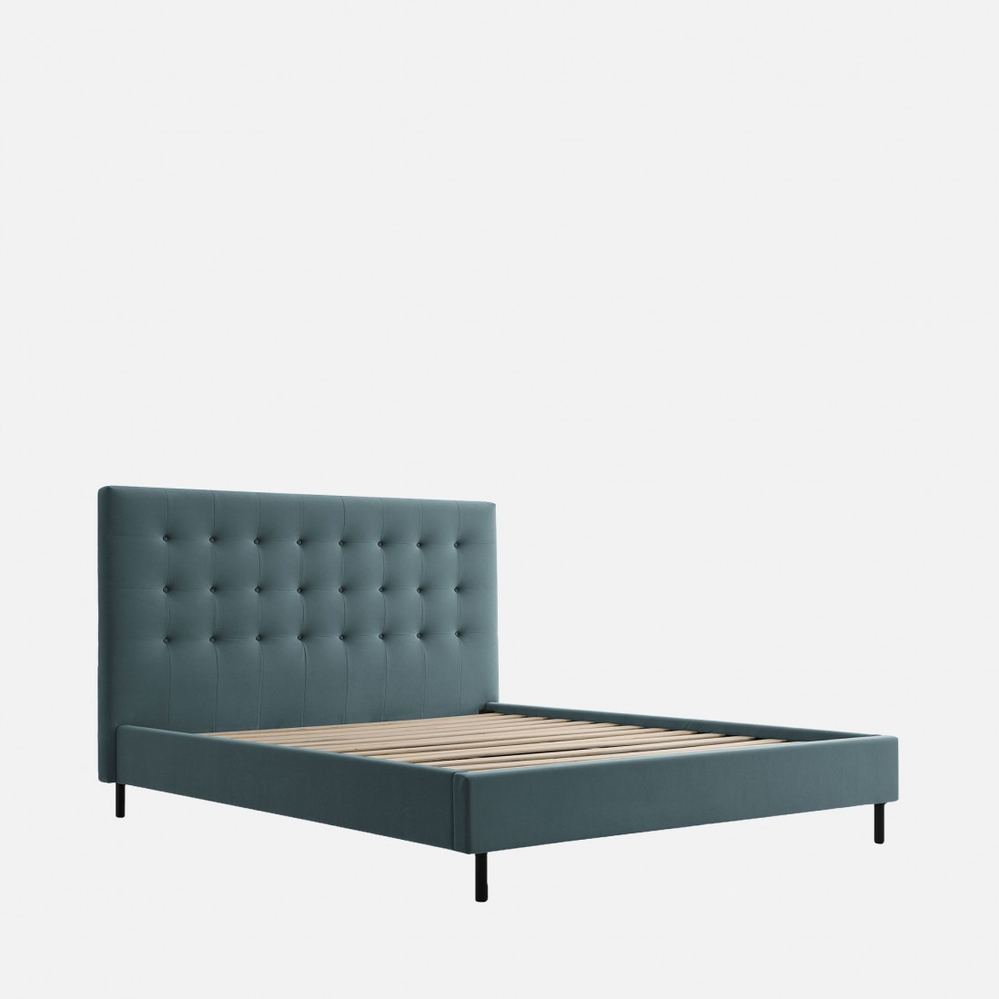 Cama de Casal com Estrado para Colch�o 160x200 cm Tormes Verde