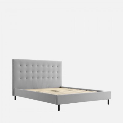 TORMES CAMA 22023 160x200 CINZA REQUER MONTAGEM
