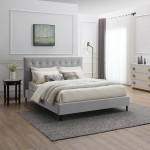TORMES CAMA 22023 160x200 CINZA REQUER MONTAGEM