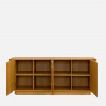 Dommel 4-door oak effect sideboard