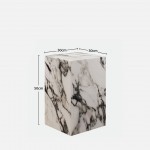 Stone Coffee Table Cubo White