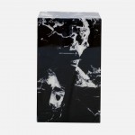 Bulgari Black stone composite side table 38cm