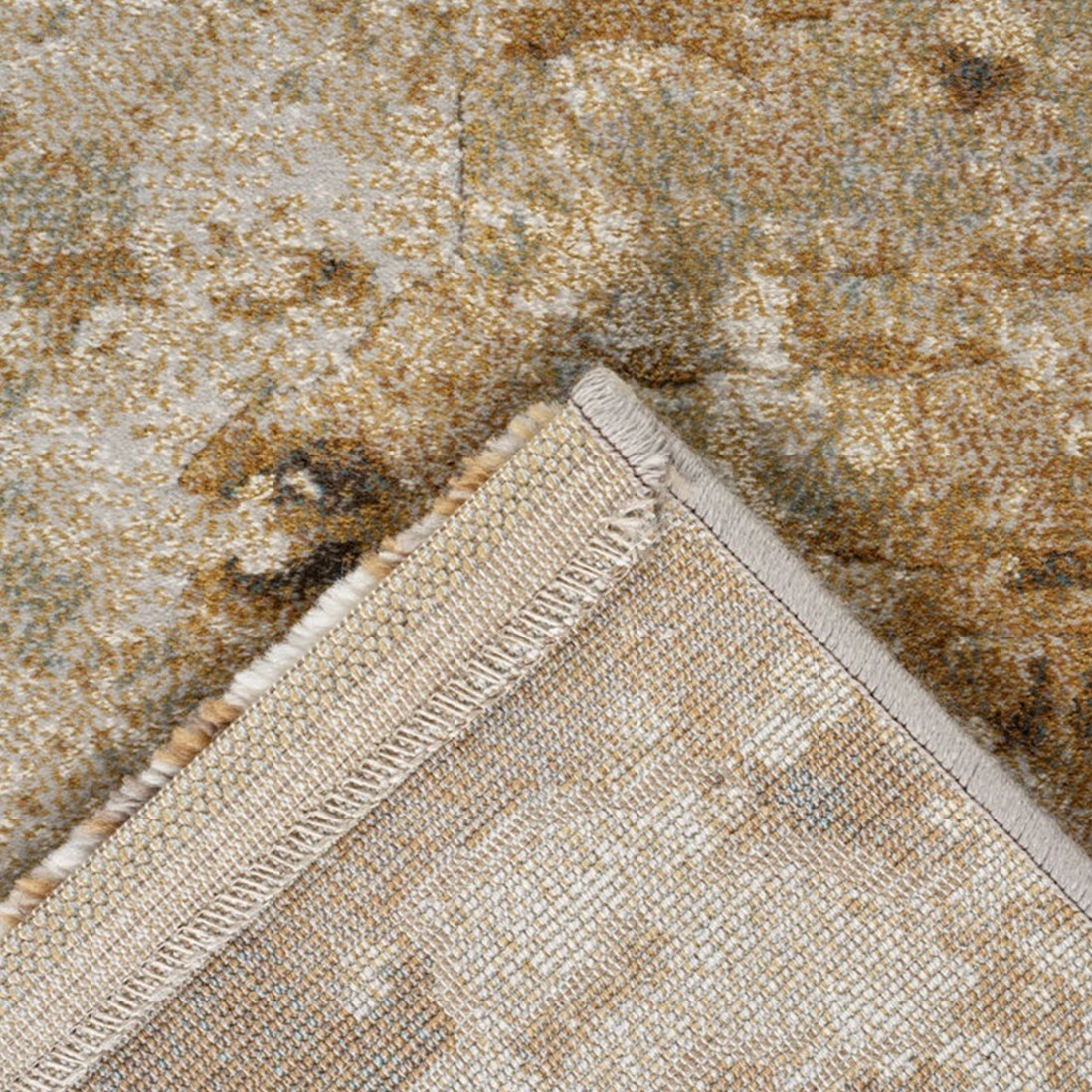Abstract rug Giacomo 63872/7299 Beige and Brown