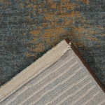 Abstract rug Giacomo 63029/1219 Brown and Blue