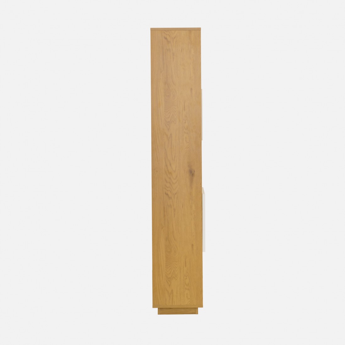 Rupel oak effect shelving unit with white doors 80cm