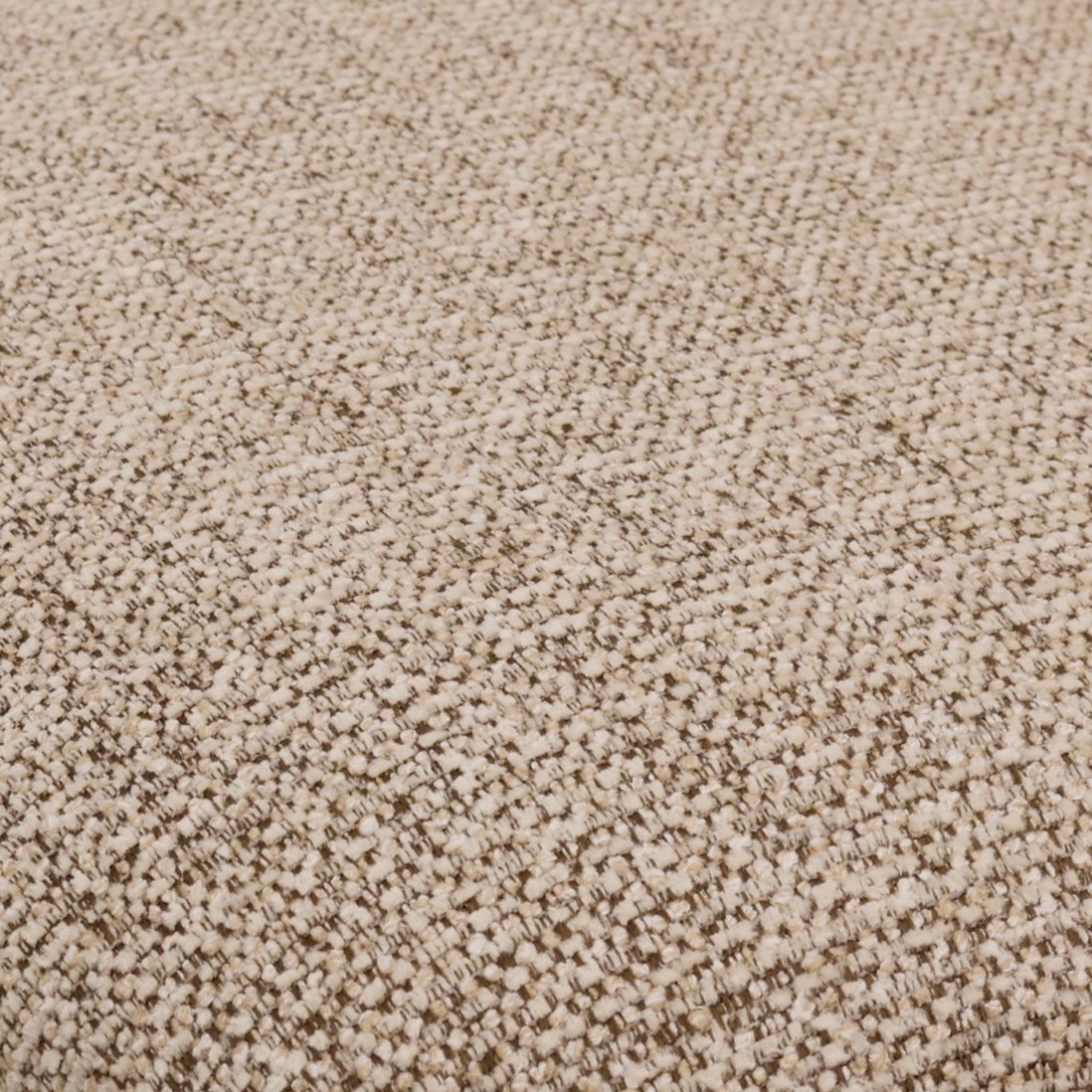 Roya chair in brown chenille with solid wood legs