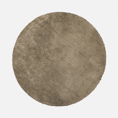 Washable Round Rug Touch 050 Taupe Brown Washable Round Rug Touch 050 Taupe Brown