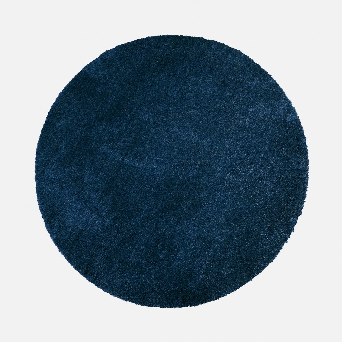 Washable Round Rug Touch 090 Dark Blue