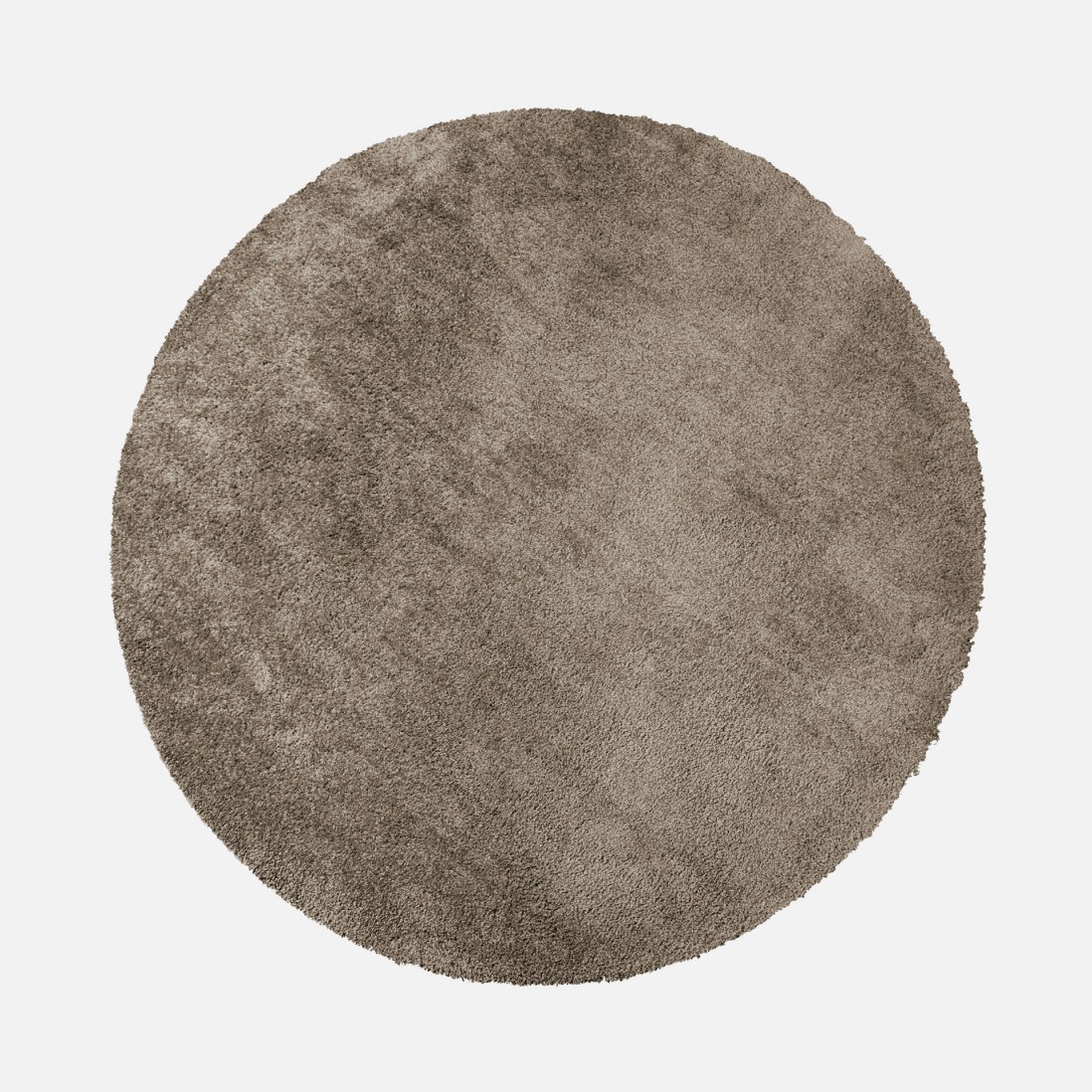 Washable Round Rug Touch 080 Brown