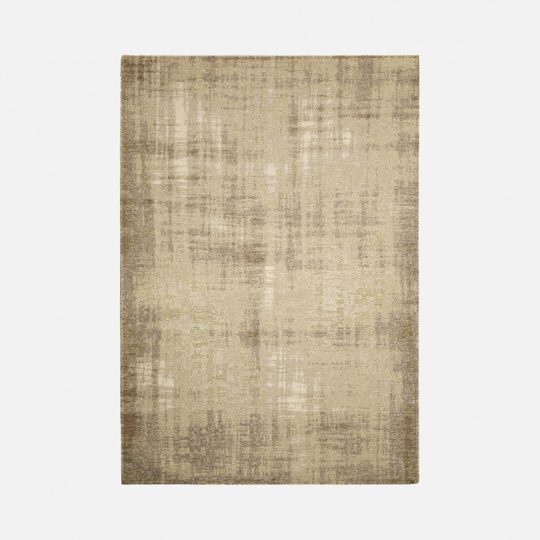 Alfombra Abstracta Antik Chenille Grunge Beige