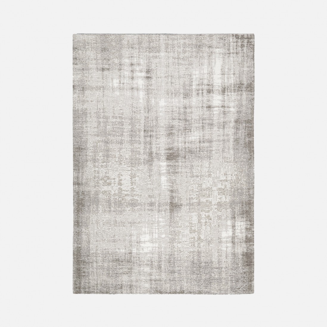 Abstract Area Rug Antik Chenille Grunge Taupe