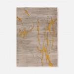 Birds Ochre Rug with Carry Bag (Rug In Bag)