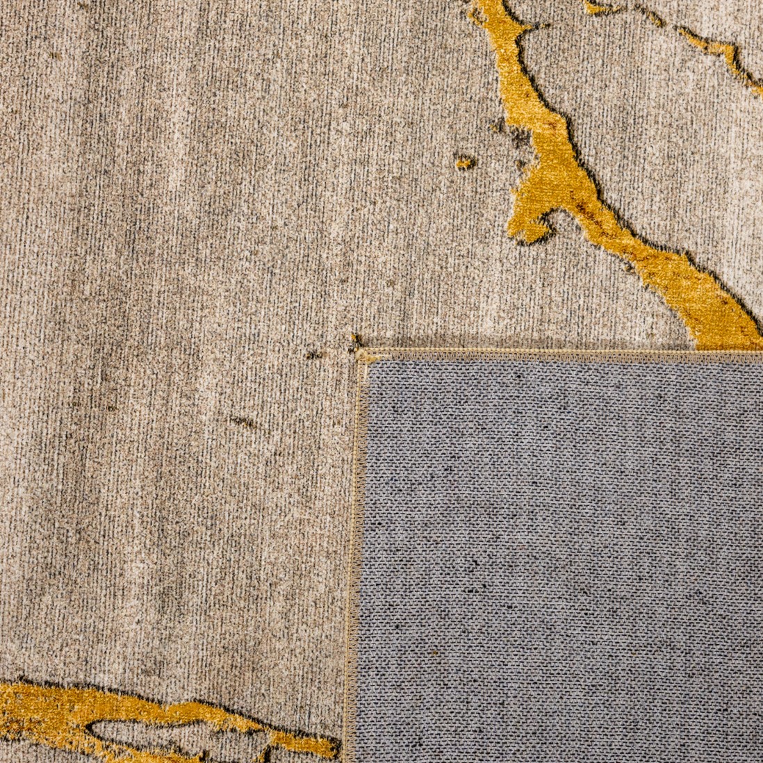 Birds Ochre Rug with Carry Bag (Rug In Bag)
