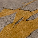 Birds Ochre Rug with Carry Bag (Rug In Bag)