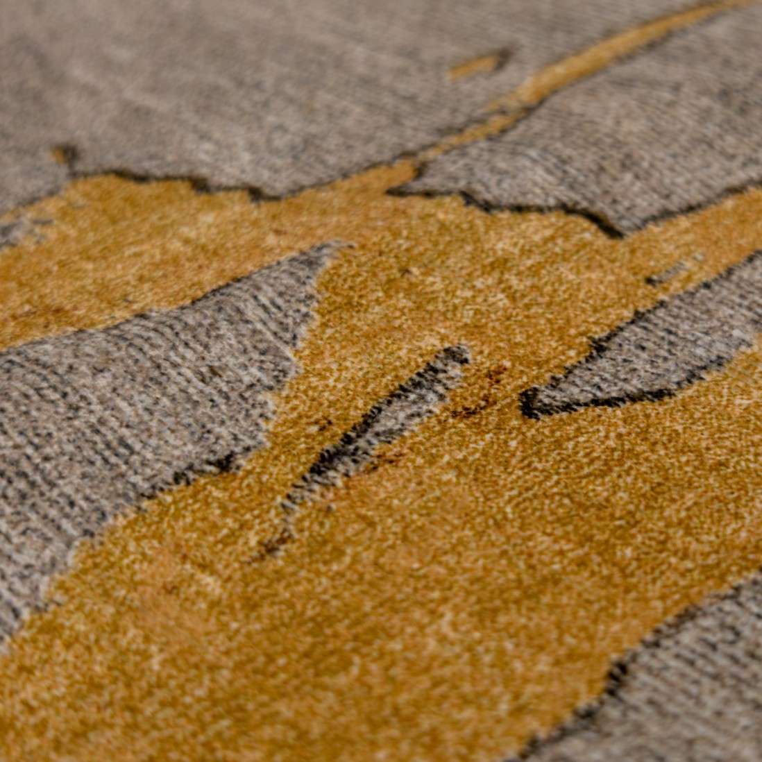 Birds Ochre Rug with Carry Bag (Rug In Bag)