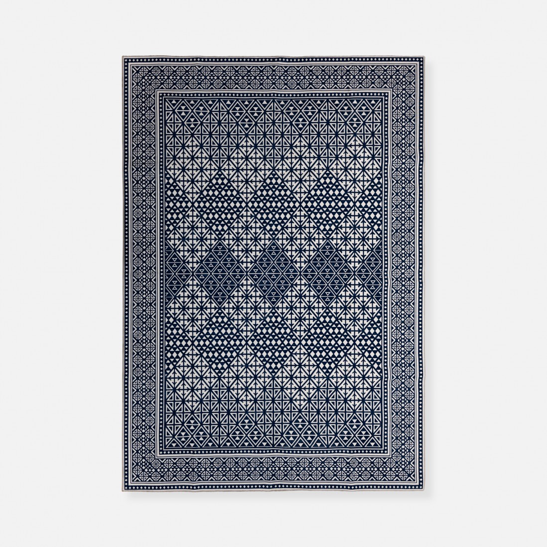 Triangle Denim Rug with Carry Bag (Rug In Bag)