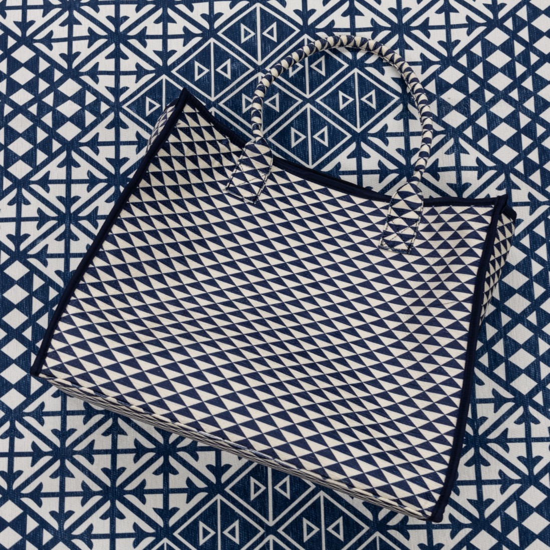 Triangle Denim Rug with Carry Bag (Rug In Bag)