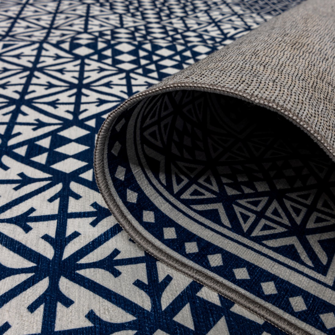 Triangle Denim Rug with Carry Bag (Rug In Bag)