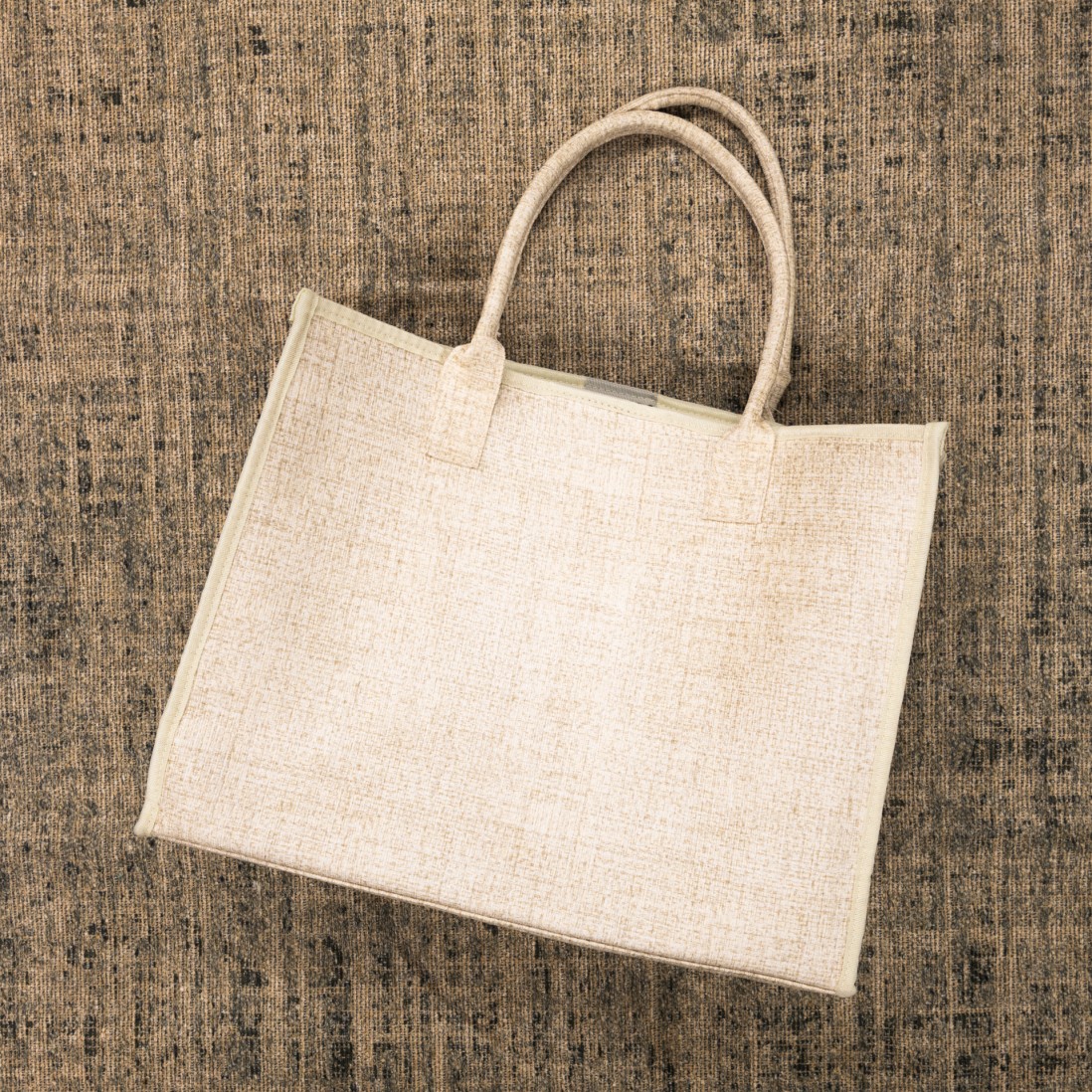 Beige Woven Rug with Carry Bag (Rug In Bag)