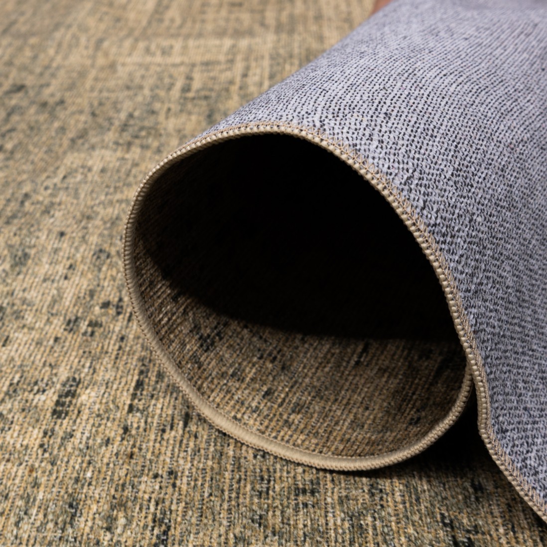 Beige Woven Rug with Carry Bag (Rug In Bag)