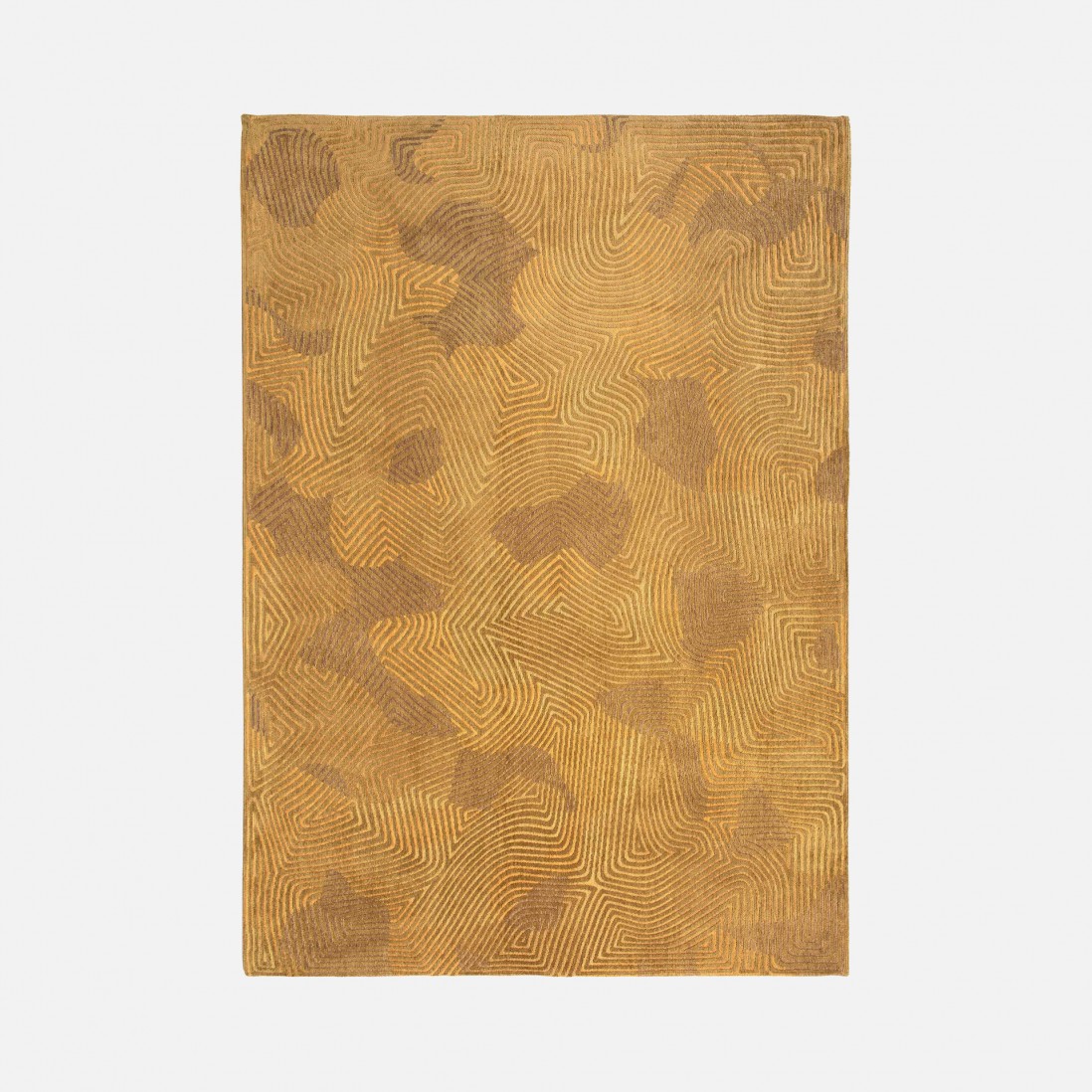 Alfombra Moderna Carved Chenille 9226 Amarillo