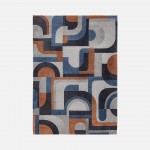 Alfombra Moderna Gropius Chenille 9196 Azul