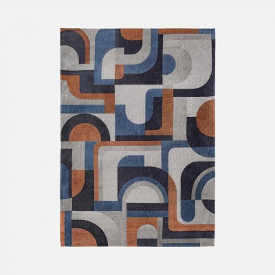 Alfombra Moderna Gropius Chenille 9196 Azul Alfombra Moderna Gropius Chenille 9196 Azul