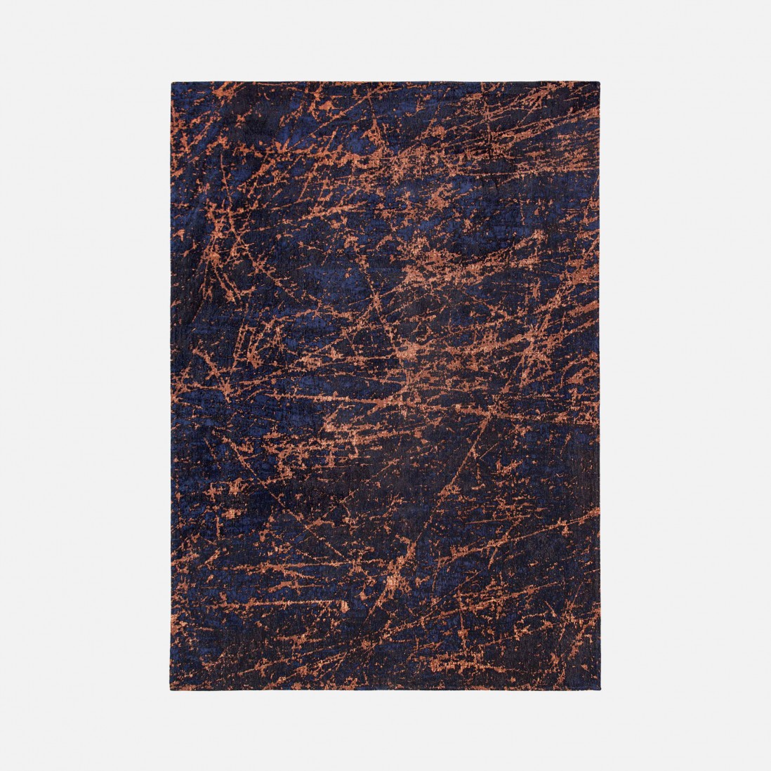 Alfombra Abstracta Infinitu Chenille 9217 Azul