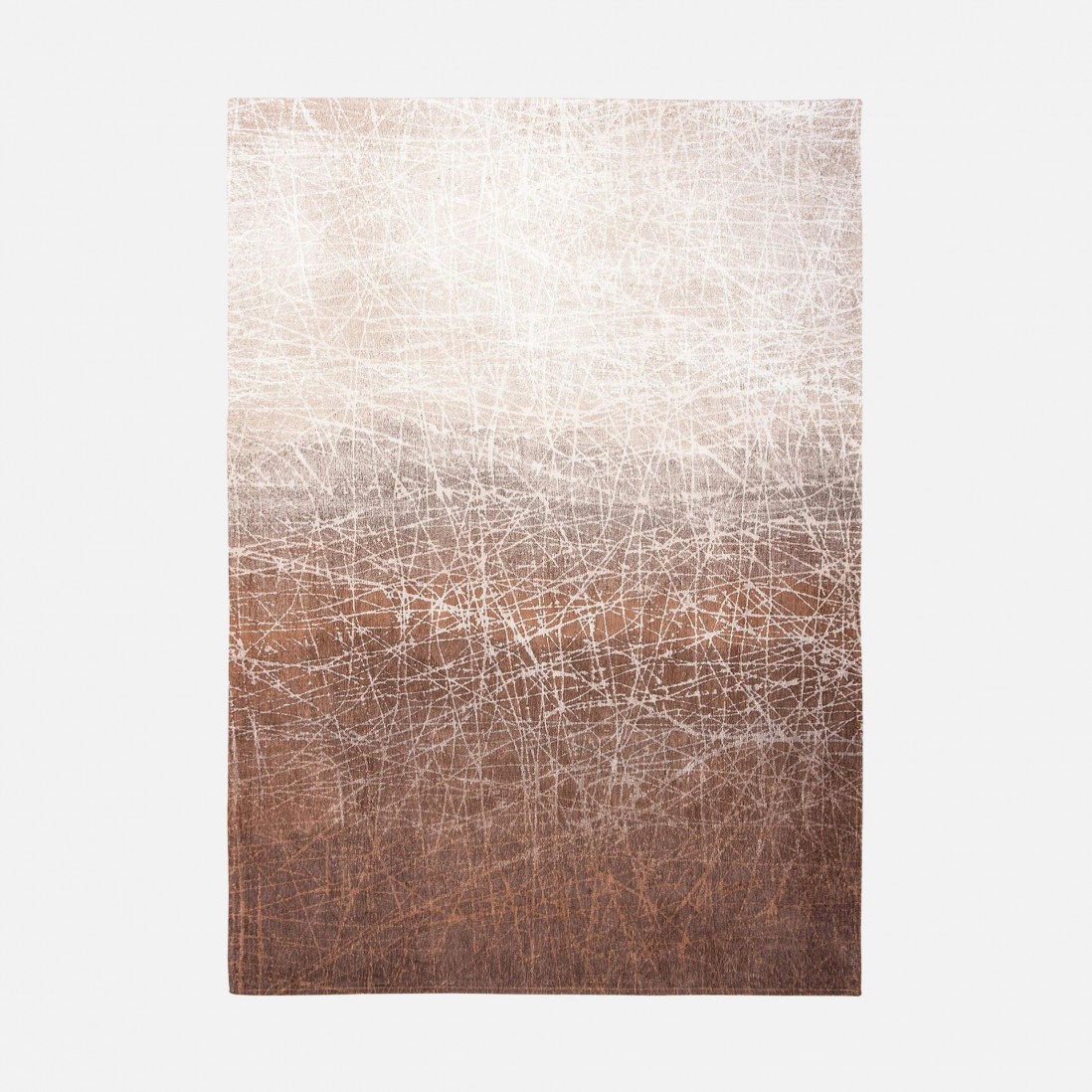 Alfombra Abstracta Freeze Chenille 8878 Marr�n