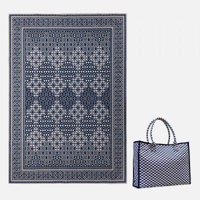 Triangle Denim Rug with Carry Bag (Rug In Bag) Triangle Denim Rug with Carry Bag (Rug In Bag)