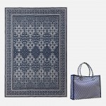 Triangle Denim Rug with Carry Bag (Rug In Bag)